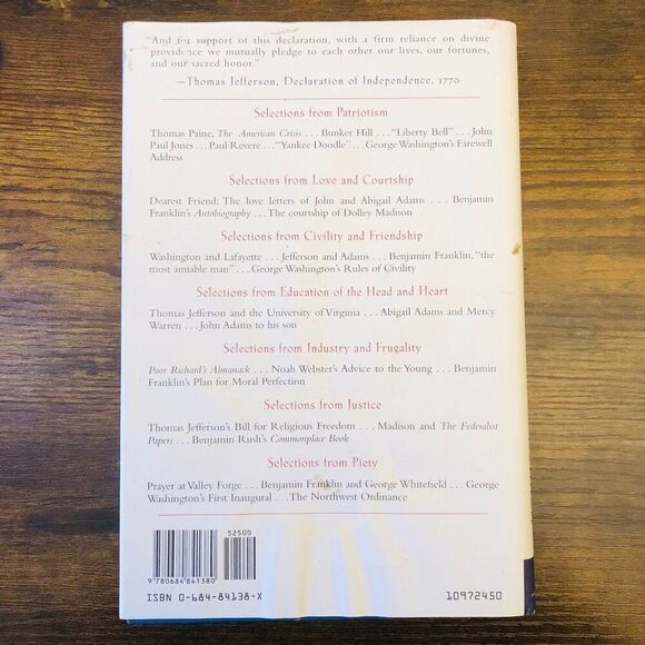 Our Sacred Honor: Words of Advice from the Founders in Stories, Letters, Poems, - Picture 3 of 3